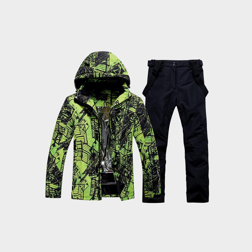 WOWULOVELY Men's Winter Snowsuit Waterproof Windproof Mountain Jacket and Pant Sets - Imagem 2