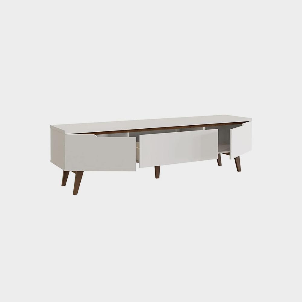 MADESA TV Stand with 2 Doors 1 Drawer, for TVs up to 75 Inches and Wooden - Imagem 2