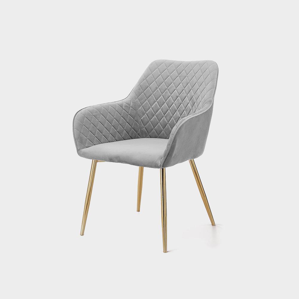 Angela Luxury Modern Restaurant Dining Chair Nordic Upholstered Fabric Velvet - Imagem 2