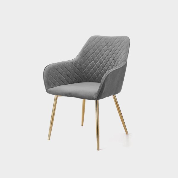 Angela Luxury Modern Restaurant Dining Chair Nordic Upholstered Fabric Velvet