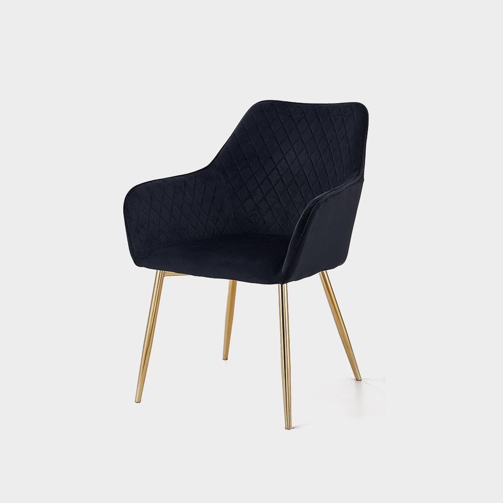Angela Luxury Modern Restaurant Dining Chair Nordic Upholstered Fabric Velvet - Imagem 6