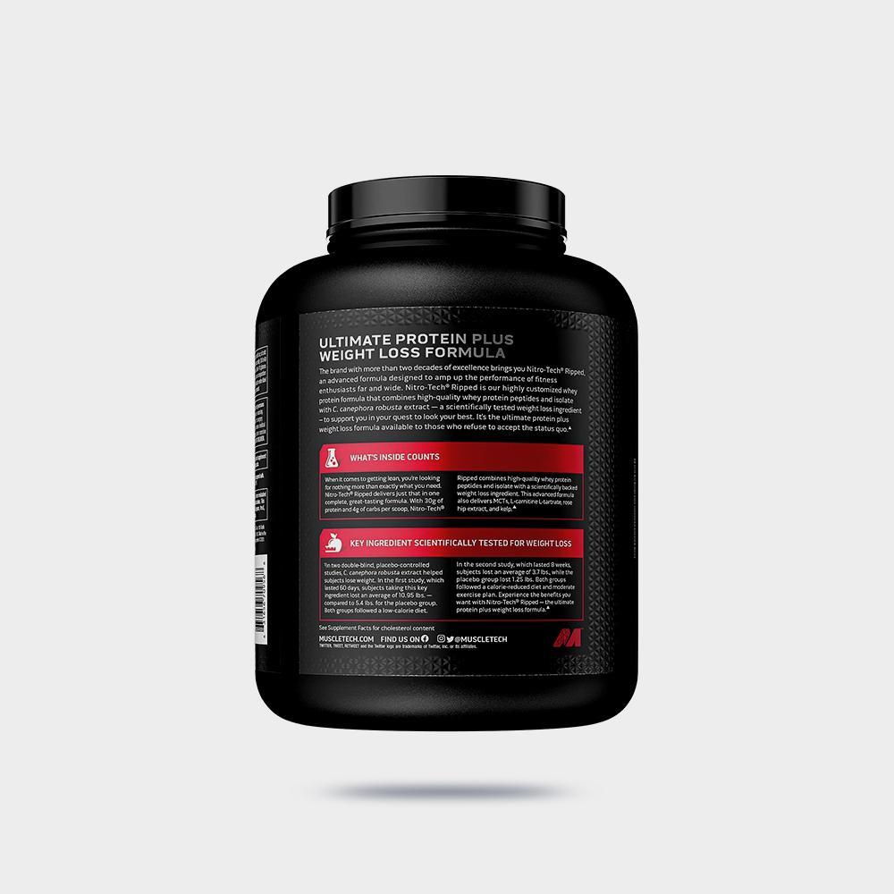 Nitro Tech, Ripped, Ultimate Protein Weight Loss Formula, Chocolate Fudge Brownie - Imagem 2