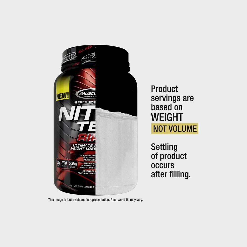 Nitro Tech, Ripped, Ultimate Protein Weight Loss Formula, Chocolate Fudge Brownie - Imagem 4
